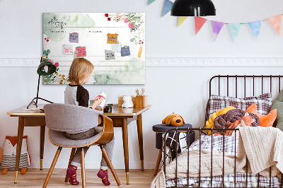 Magnettafel mit Marker Platz für das Rezept