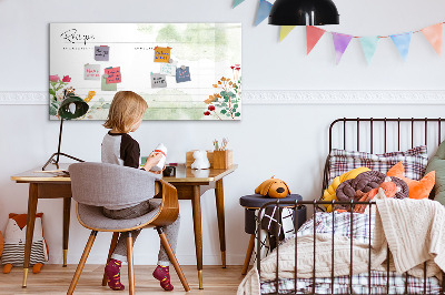 Magnetische Schreibtafel Platz für das Rezept