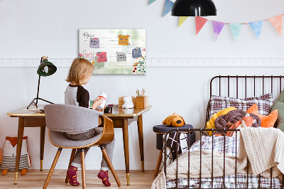 Magnetische Schreibtafel Platz für das Rezept