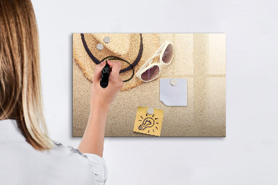 Beschreibbare magnettafel Sommeraccessoires