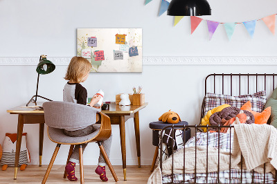 Beschreibbare magnettafel Pastellabstraktion