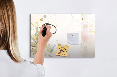 Beschreibbare magnettafel Pastellabstraktion