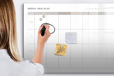 Beschreibbare magnettafel Minimalistisches Menü