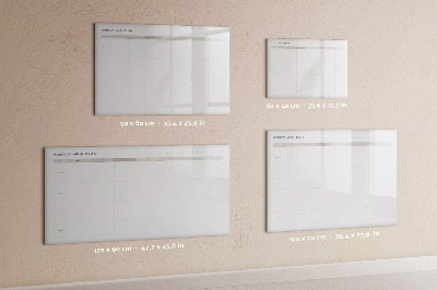 Beschreibbare magnettafel Minimalistisches Menü