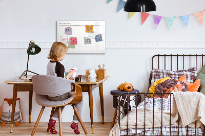 Beschreibbare magnettafel Minimalistisches Menü
