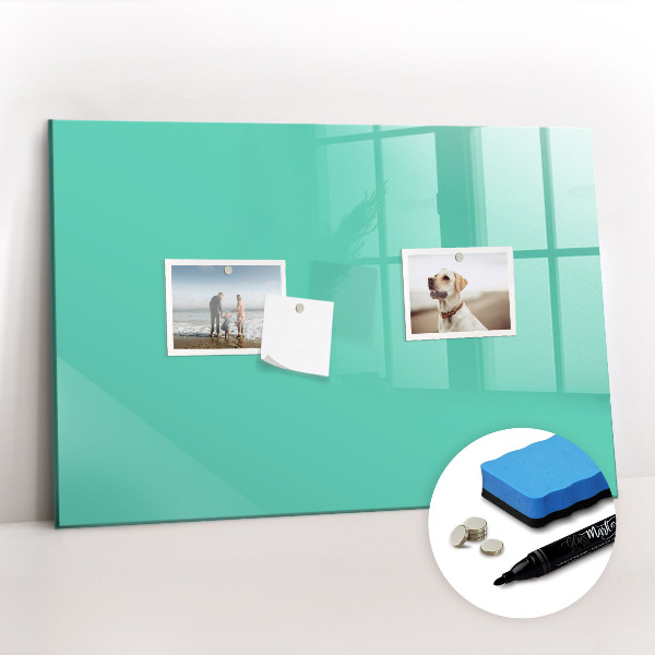 Beschreibbare magnettafel Türkise Farbe