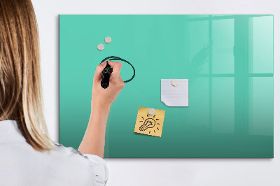 Beschreibbare magnettafel Türkise Farbe