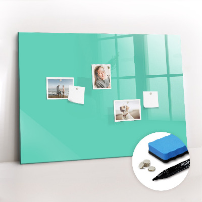 Beschreibbare magnettafel Türkise Farbe