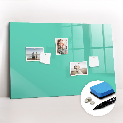 Beschreibbare magnettafel Türkise Farbe