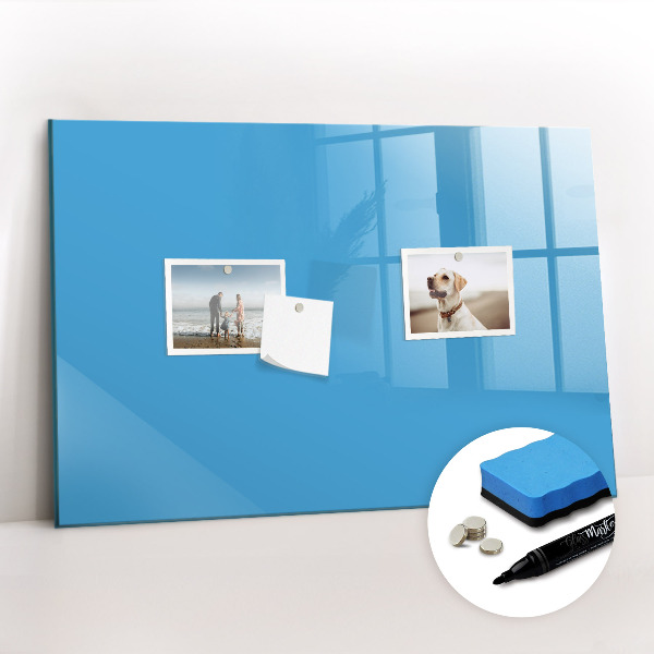 Beschreibbare magnettafel küche Farbe blau