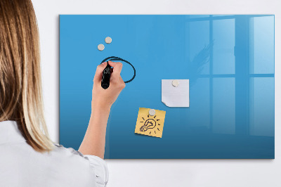Beschreibbare magnettafel küche Farbe blau