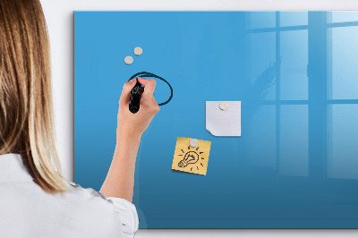 Beschreibbare magnettafel küche Farbe blau