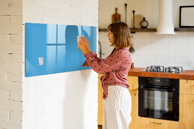 Magnettafel mit Marker Farbe blau