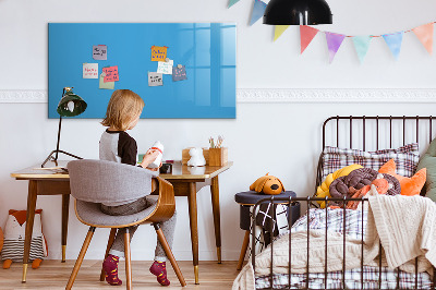 Beschreibbare magnettafel küche Farbe blau