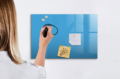 Beschreibbare magnettafel küche Farbe blau