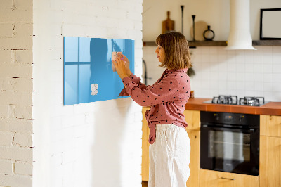 Magnettafel mit Marker Farbe blau