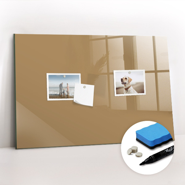 Beschreibbare magnettafel küche Dunkelbeige Farbe