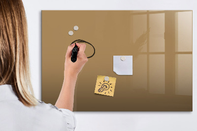 Beschreibbare magnettafel küche Dunkelbeige Farbe