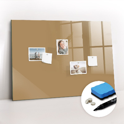 Beschreibbare magnettafel küche Dunkelbeige Farbe