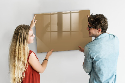 Beschreibbare magnettafel küche Dunkelbeige Farbe