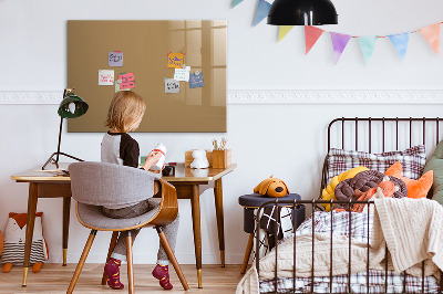 Beschreibbare magnettafel küche Dunkelbeige Farbe
