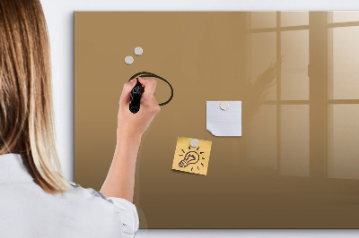 Beschreibbare magnettafel küche Dunkelbeige Farbe