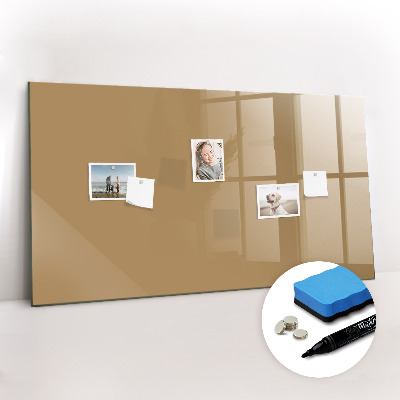 Beschreibbare magnettafel küche Dunkelbeige Farbe