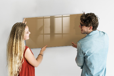 Beschreibbare magnettafel küche Dunkelbeige Farbe