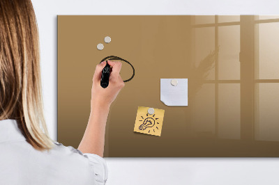 Beschreibbare magnettafel küche Dunkelbeige Farbe