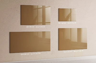 Beschreibbare magnettafel küche Dunkelbeige Farbe