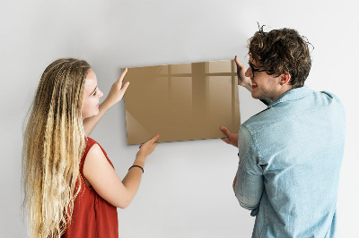 Beschreibbare magnettafel küche Dunkelbeige Farbe