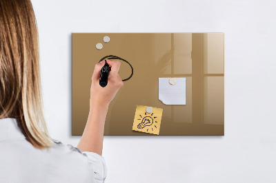 Beschreibbare magnettafel küche Dunkelbeige Farbe