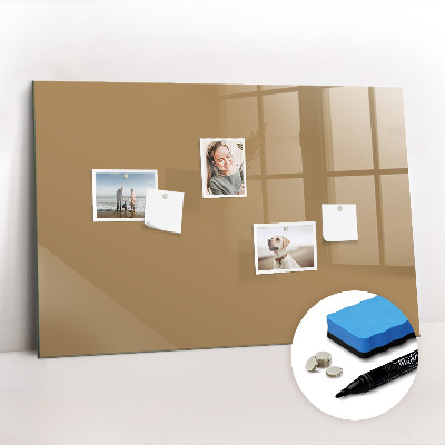 Beschreibbare magnettafel küche Dunkelbeige Farbe