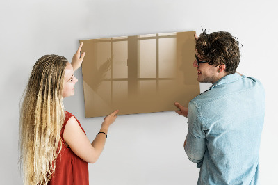Beschreibbare magnettafel küche Dunkelbeige Farbe