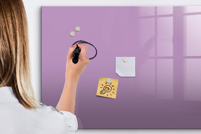 Beschreibbare magnettafel Lila Farbe