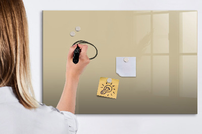 Beschreibbare magnettafel Beige Farbe