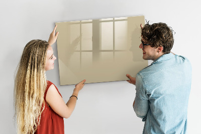 Beschreibbare magnettafel Beige Farbe