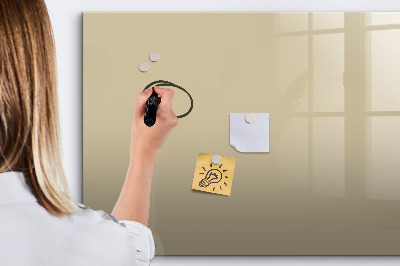 Beschreibbare magnettafel Beige Farbe