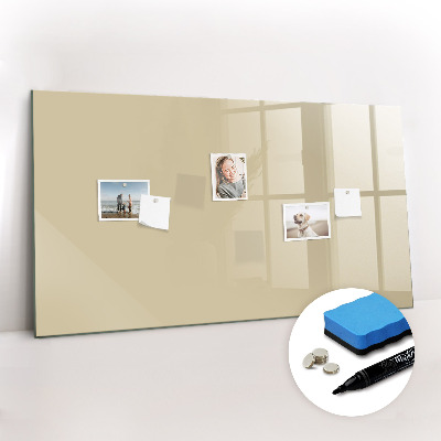 Beschreibbare magnettafel Beige Farbe