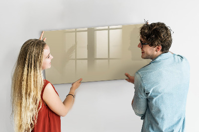 Beschreibbare magnettafel Beige Farbe