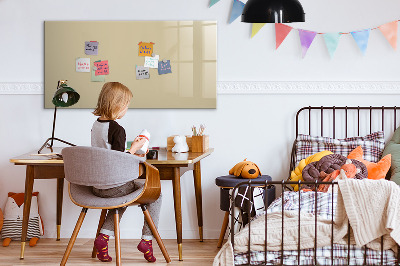 Beschreibbare magnettafel Beige Farbe