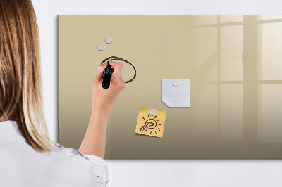 Beschreibbare magnettafel Beige Farbe