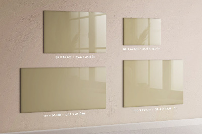 Beschreibbare magnettafel Beige Farbe