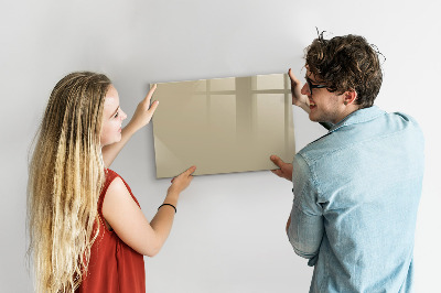Beschreibbare magnettafel Beige Farbe
