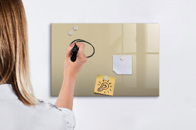 Beschreibbare magnettafel Beige Farbe