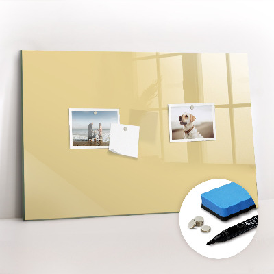 Beschreibbare magnettafel küche Cremefarben
