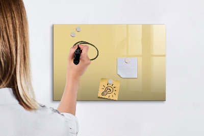 Beschreibbare magnettafel küche Cremefarben