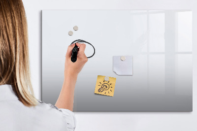 Beschreibbare magnettafel Farbe dunkelweiß