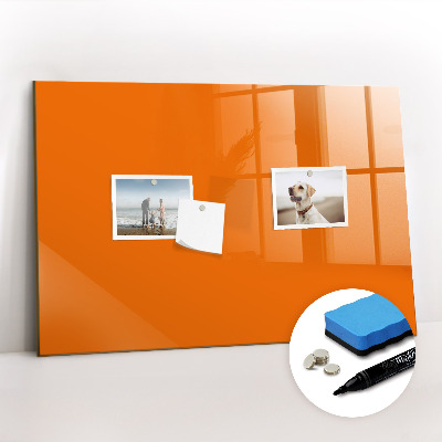 Beschreibbare magnettafel küche Orange Farbe