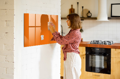 Magnettafel mit Marker Orange Farbe